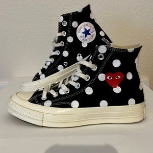 Converse Comme Des Garcons Play size 7w/5M.